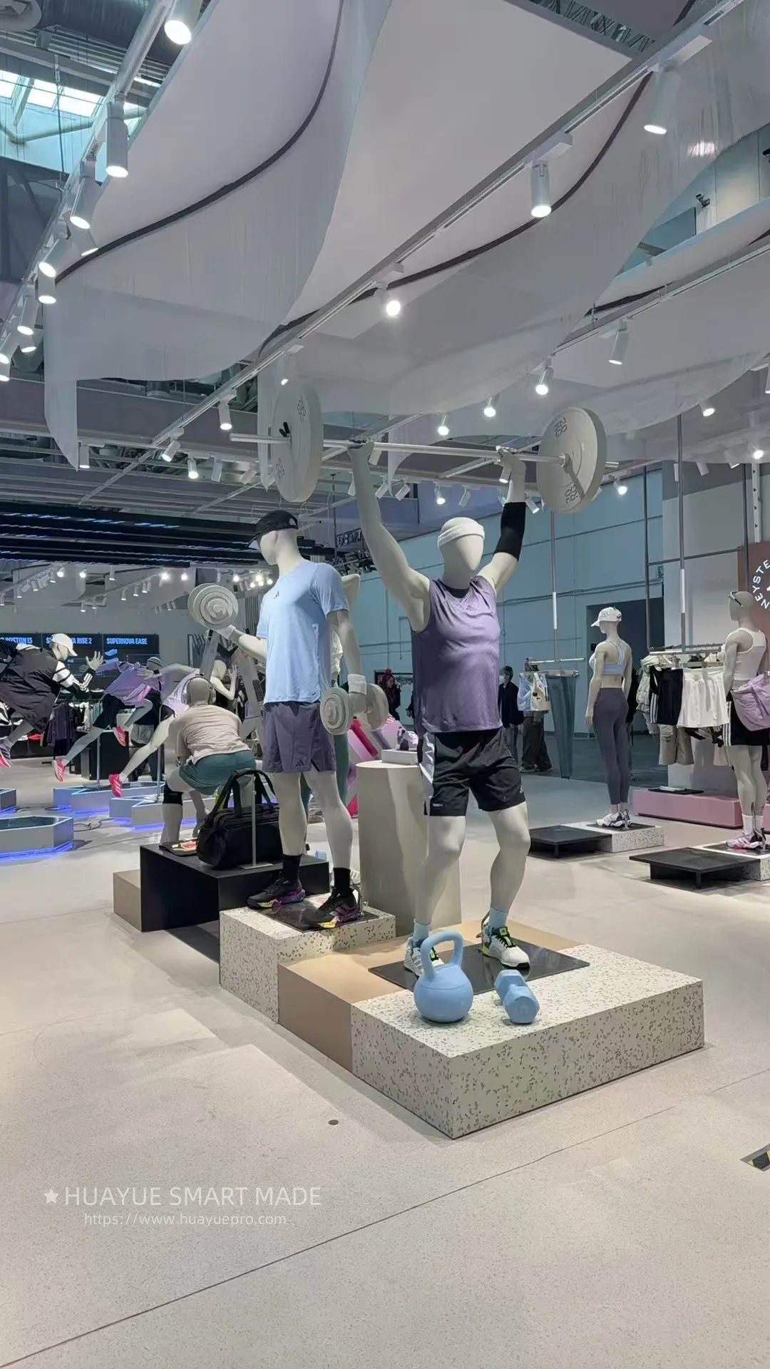 Brand store shoe and bag display props