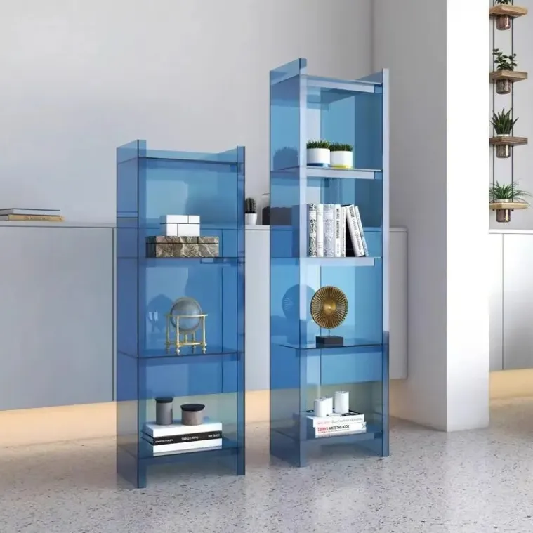 Transparentes zylindrisches Acryl-Display-Regal mit rundem Sockel für Ausstellungshalle und Kunstausstellung Produktboden-Display-Ständer